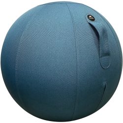Alba Ergoball Ergonomischer Sitzball Stoff Blau 120 kg MHBALL B 65 mm x 65 mm