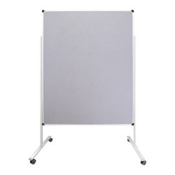 Office Depot Stellwand 150 x 120 cm ,Grau, Silber