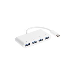 LINK2GO 4-Port-Hub HU5004WP Weiß