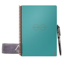 RocketBook A5 Notizbuch EVR-E-RC-CCE-FR Gepunktet nicht perforiert 32 Seiten Neptun Türkis