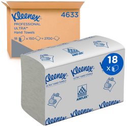 Kleenex -  Falthandtuch 2lg. 24,1x19,1cm 37374 weiss, Z-Falz 18x150 Blatt, One Size