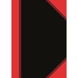 Bantex China-Kladde A4 96 Blatt 70gsm Rot liniert