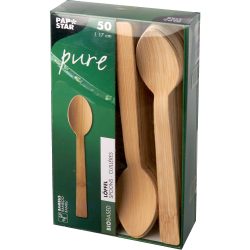PAPSTAR Bambuslöffel pure 88029 Bambus 50 Stück