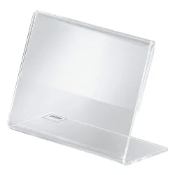Sigel Tischaufsteller PA107 Transparent Acryl 9 x 3,7 x 6,5 cm 10 Stück