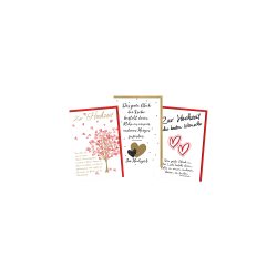 Braun & Company Hochzeitskarten Mehrfarbig 230gsm 5939-0040 3 Stück