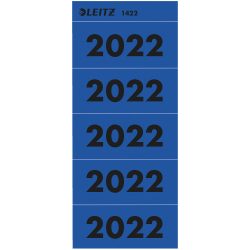 Leitz Jahresinhaltsetiketten 2022 Blau 60 x 25,5 mm Packung mit 100 Stück