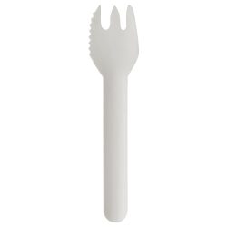 Papstar Kuchen- und Snackgabeln Pure Papier 127 mm Weiß 100 Stück