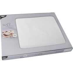 Papstar Tischset Soft Selection Weiß 300 x 400 mm 100 Stück