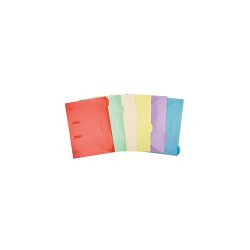 Djois Smartfolders Dokumentenmappe 111305 Karton Klettverschluss 24,5 (B) x 0,1 (H) cm Farbig sortiert 6 Stück
