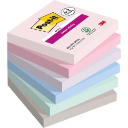Post-it Soulful Collection Haftnotizen 76 x 76 mm Grau Rechteckig Blanko 90 Blatt Vorteilspackung 4 + 2 Gratis