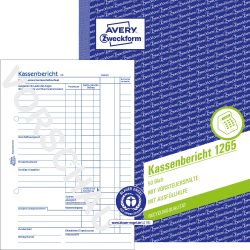 AVERY Zweckform Kassenbericht 1265 DIN A5 Perforiert N/A 50 Blatt