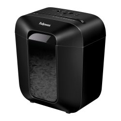 Fellowes Aktenvernichter LX25 Schwarz Cross Cut Sicherheitsstufe P-4 6 Blatt