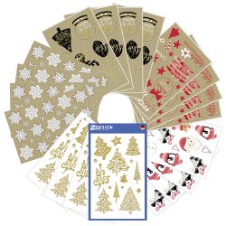 AVERY Zweckform Weihnachten Sticker Mehrfarbig 130 x 183 mm 216 Stück