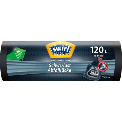 Swirl Müllsäcke 120 L Schwarz 12 Stück