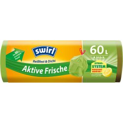 Swirl Müllbeutel Aktive Frische 8 Stück 15 x 5,3 x 5,3 cm