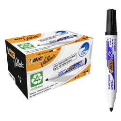 BIC Whiteboard-Marker 1701 Rundspitze 1,4 mm Schwarz 12 Stück
