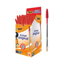 BIC Cristal Original Kugelschreiber Rot Mittel 0.4 mm 50 Stück