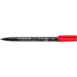 STAEDTLER Lumocolour 317 Permanent Marker Mittel Rundspitze Rot 10 Stück