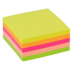 Office Depot Haftnotizwürfel 76 x 76 mm Farbig assortiert Neon 400 Blatt