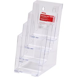 Office Depot Portrait Literaturdisplay 1/3 A4 Kunststoff Klar 108 x 254 x 254mm