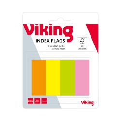 Office Depot Haftmarker Rechteckig 2 x 10,6 x 5 cm Farbig sortiert Neon 4 Stück à 50 Streifen