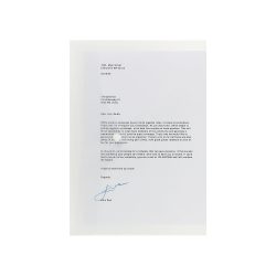 Office Depot Dokumentenmappe DIN A4 Druckknopf PP (Polypropylen) Quer 23,5 (B) x 33,5 (H) cm Transparent 5 Stück