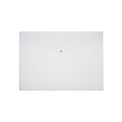 Office Depot Dokumentenmappe DIN A3 Druckknopf PP (Polypropylen) Quer 32 (B) x 45,6 (H) cm Transparent 5 Stück