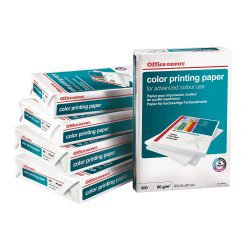 Office Depot DIN A4 Druckerpapier 80 g/m² Glatt Weiß 500 Blatt