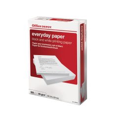 Office Depot Everyday DIN A4 Druckerpapier 80 g/m² Glatt Weiß 500 Blatt