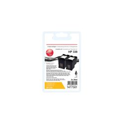 Office Depot 338 Kompatibel HP Tintenpatrone C8765E Schwarz Duopack 2 Stück