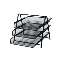 Office Depot Ablagefächer Metall Schwarz 29,5 x 35,5 x 26,5 cm