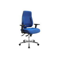 Realspace Ergonomischer Bürostuhl Signum Stoff Blau