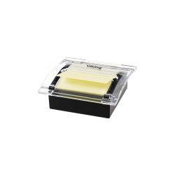Office Depot Z-Notes Haftnotizspender Schwarz mit Z-Notes Haftnotizen Gelb 76 x 76 mm 100 Blatt