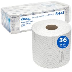 Kleenex Toilettenpapier 2-lagig 8441 36 Rollen à 600 Blatt