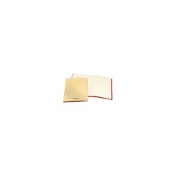 AURORA 105 x 165 mm Kartongebundenes Notizbuch mit weißem Leineneinband kariert 5 mm 96 Blatt