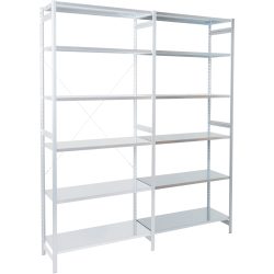 ARNO SPACE Anbauregal Epsilon 5 Grau 1.000 x 300 x 2.250 mm