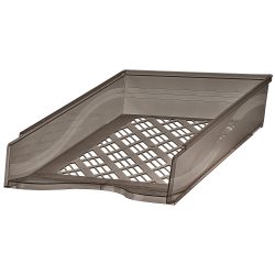 Bene Briefablage 60100 DIN A4 Polystyrol Transparent Grau 25,5 x 37 x 6,5 cm