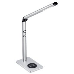 CEP Schreibtischlampe Qi Charger Silber