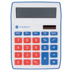 Foray Tischrechner Generation 10-stelliges Display Rot, Blau