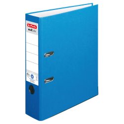herlitz maX.file Ordner DIN A4 80 mm Blau 2 Ringe Pappkarton Texturiert Hochformat