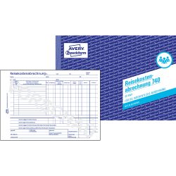 AVERY Zweckform Reisekostenabrechnung 740 DIN A5 quer Perforiert N/A 50 Blatt