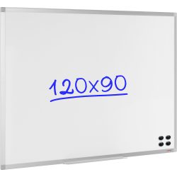 Viking wandmontierbares magnetisches Whiteboard lackierter Stahl 120 x 90 cm