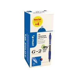 Pilot G2 Gelschreiber 0.4 mm Farbig sortiert 20 Stück