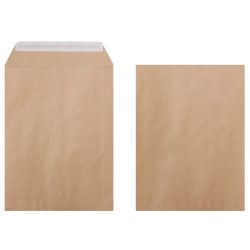 Office Depot Briefumschläge Ohne Fenster Kein Standard 230 (B) x 310 (H) mm Abziehstreifen Braun 90 g/m² 250 Stück