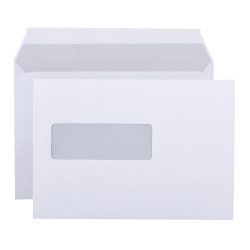 Office Depot Briefumschläge Mit Fenster EA5 220 (B) x 156 (H) mm Abziehstreifen Weiss 80 g/m² 500 Stück