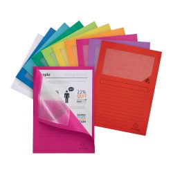 Exacompta Forever Ordnungsmappe DIN A4 Farbig Sortiert Manila Recycelt 100% 130 g/m² 100 Stück