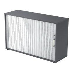 Hammerbacher Aktenschrank 2FH CE Grau Holz, Metall 1.200 x 400 x 748 mm