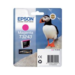 Epson Tintenpatrone T3243 Magenta, Original, Pigmentbasierte Tinte, Epson, SureColor SC-P400, 1 Stück