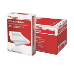 Office Depot Everyday DIN A4 Druckerpapier 80 g/m² Glatt Weiß 5 Pack à 500 Blatt