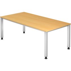 Hammerbacher Schreibtisch Q Serie Buche 1.000 x 685 mm